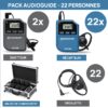 Location Audioguide Rondson WT-100 pack 22 personnes - Pixloc