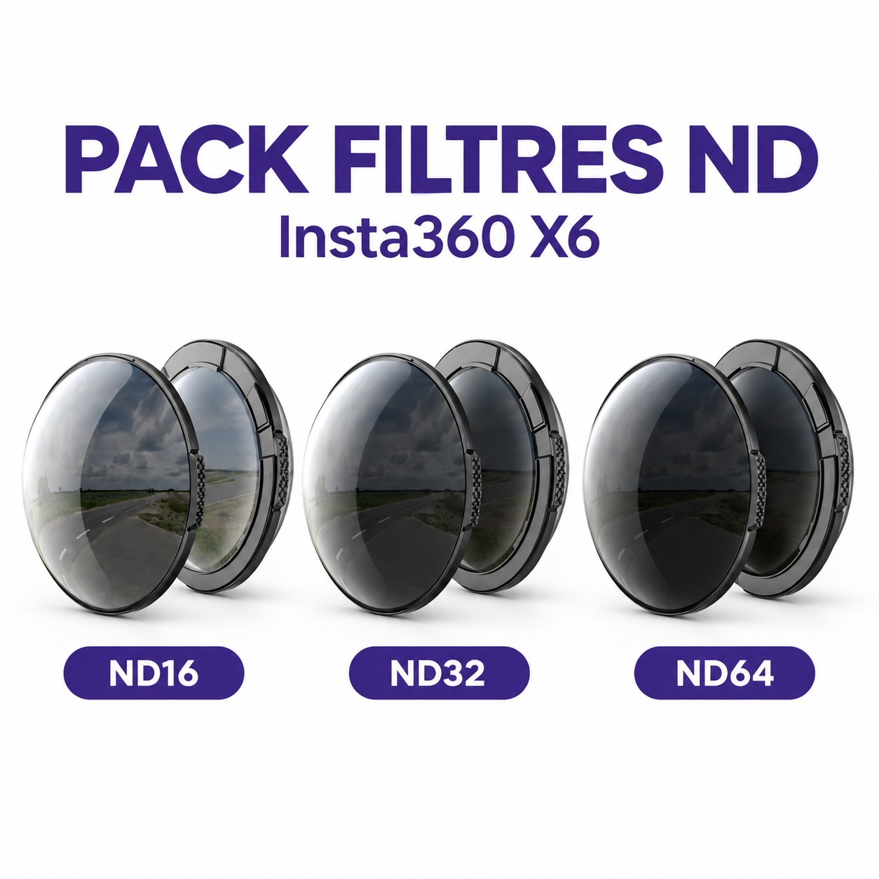 Location Filtres ND Insta360 X6 ND16 ND32 ND64 - Pixloc
