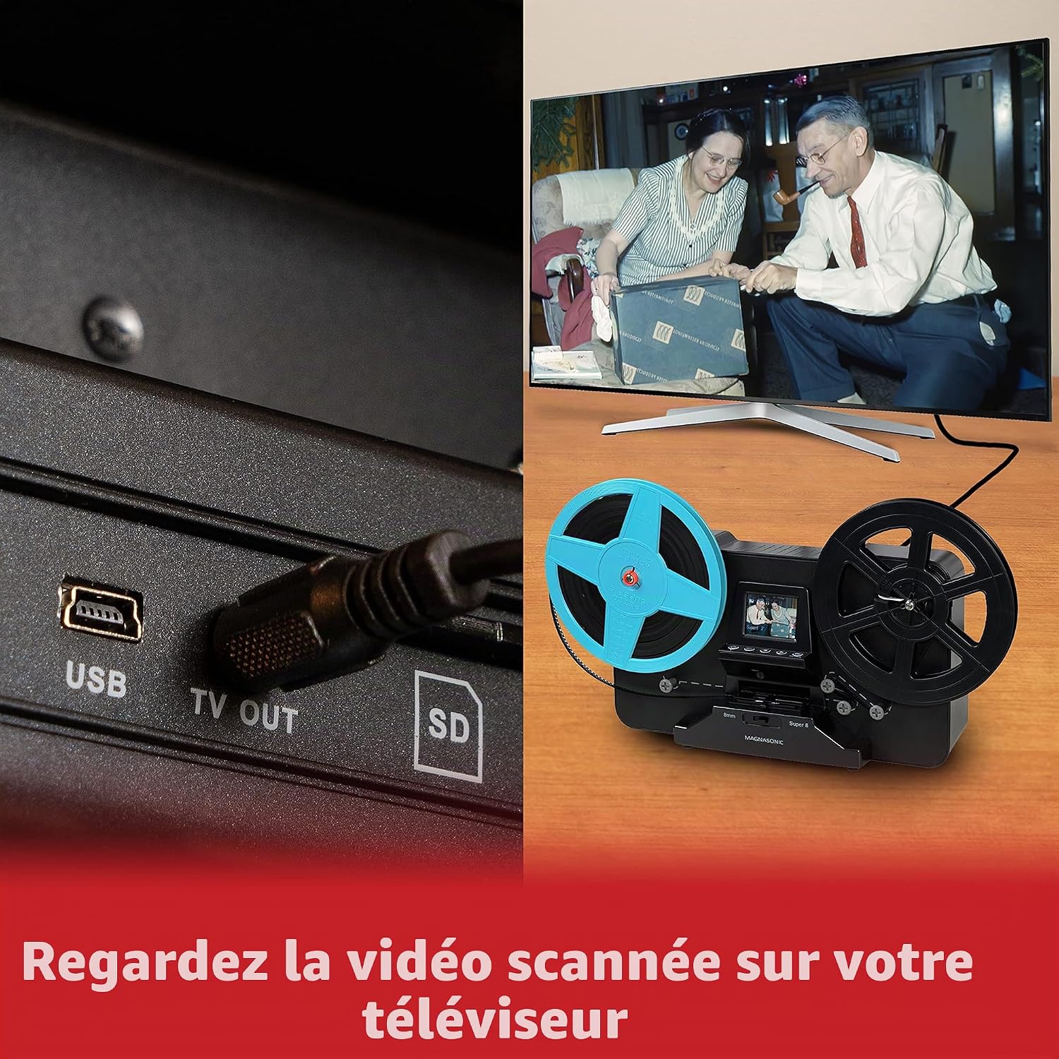 Location Scanner Super 8 / 8 mm Magnasonic FS81 - Pixloc