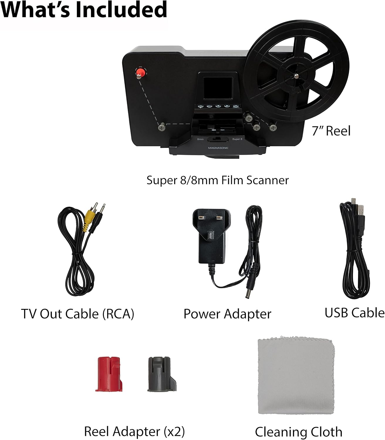 Location Scanner Super 8 / 8 mm Magnasonic FS81 - Pixloc